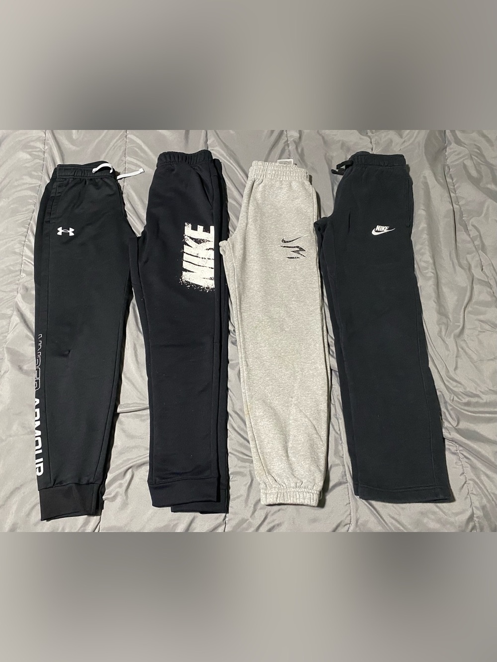 Nike Kids Black & Gray Jogger Pants